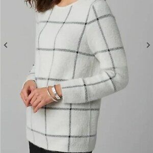J. Jill Wearever Windowpane Sweater